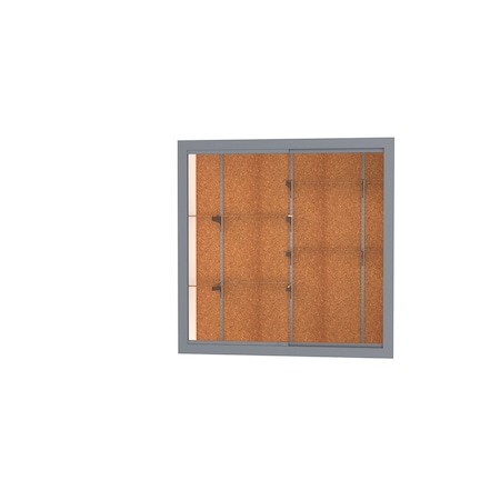 Ghent Recessed Wall Case 48x48x16, Cork 14404-CK-SN